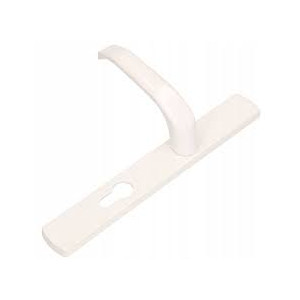 Klamka do drzwi  z szyldem 90 wkład biała